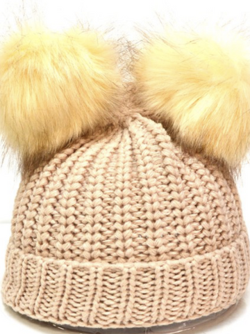 Kids Pom Pom Beanie