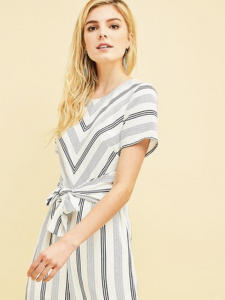 Sundaze Striped Jumpsuit