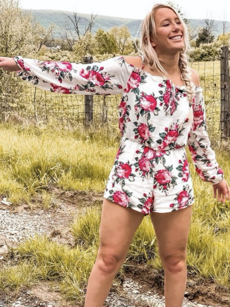 Brunch Date Floral Romper