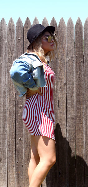 Malibu Striped Romper