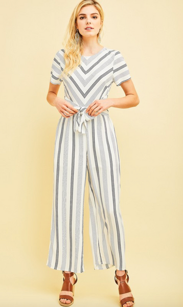 Sundaze Striped Jumpsuit