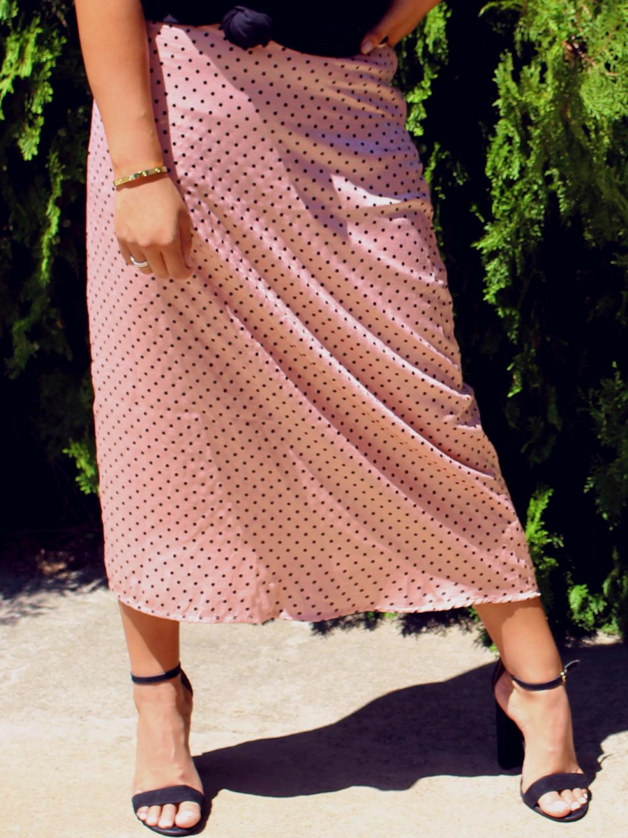 Pink Lily Midi Skirt