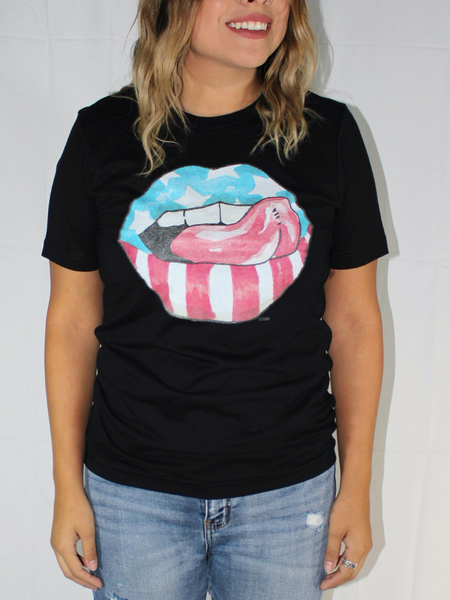 American Lips Graphic Tee