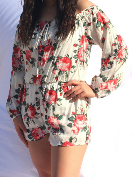 Brunch Date Floral Romper