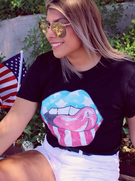 American Lips Graphic Tee