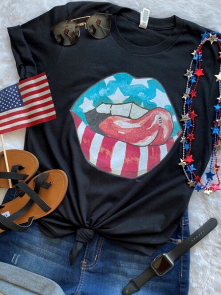 American Lips Graphic Tee